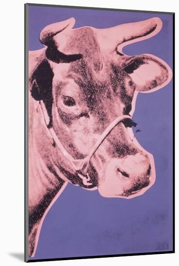 Cow, c.1976 (pink and purple)-Andy Warhol-Mounted Giclee Print