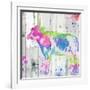 Cow Colorful-OnRei-Framed Art Print