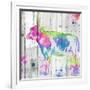 Cow Colorful-OnRei-Framed Art Print