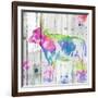 Cow Colorful-OnRei-Framed Art Print