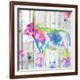 Cow Colorful-OnRei-Framed Art Print