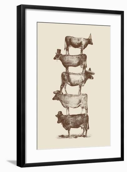 Cow Cow Nuts-Florent Bodart-Framed Giclee Print