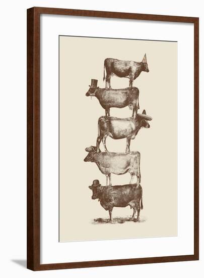 Cow Cow Nuts-Florent Bodart-Framed Giclee Print