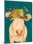 Cow Cream Bohemian 1-Fab Funky-Mounted Art Print