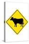 Cow Crossing-null-Stretched Canvas