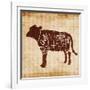 Cow Cut-OnRei-Framed Art Print