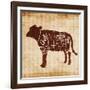 Cow Cut-OnRei-Framed Art Print