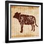 Cow Cut-OnRei-Framed Art Print