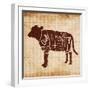 Cow Cut-OnRei-Framed Art Print