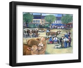 Cow Dealers II-Lisa Graa Jensen-Framed Giclee Print