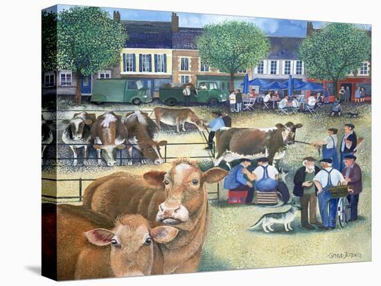 Cow Dealers II-Lisa Graa Jensen-Stretched Canvas