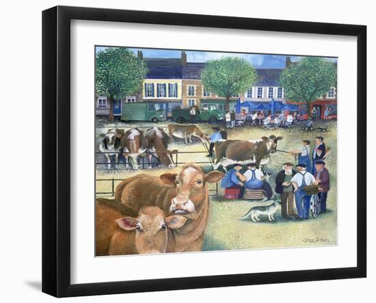 Cow Dealers II-Lisa Graa Jensen-Framed Giclee Print