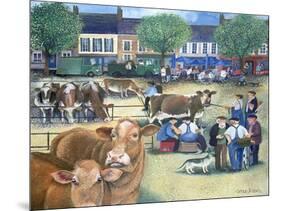 Cow Dealers II-Lisa Graa Jensen-Mounted Giclee Print