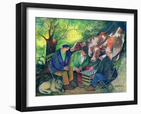 Cow Dealers-Lisa Graa Jensen-Framed Giclee Print