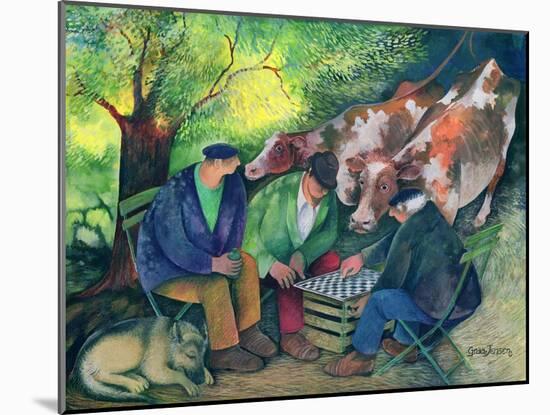 Cow Dealers-Lisa Graa Jensen-Mounted Giclee Print