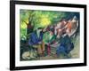 Cow Dealers-Lisa Graa Jensen-Framed Premium Giclee Print