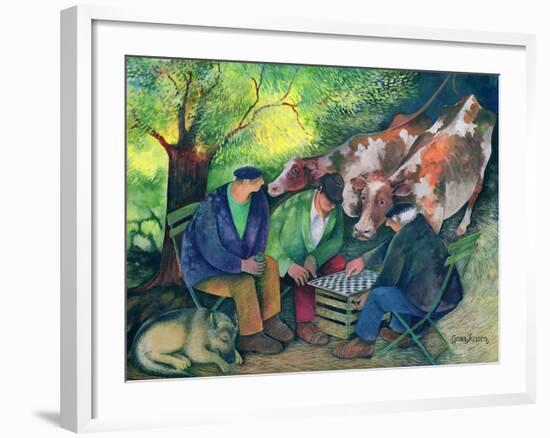 Cow Dealers-Lisa Graa Jensen-Framed Giclee Print