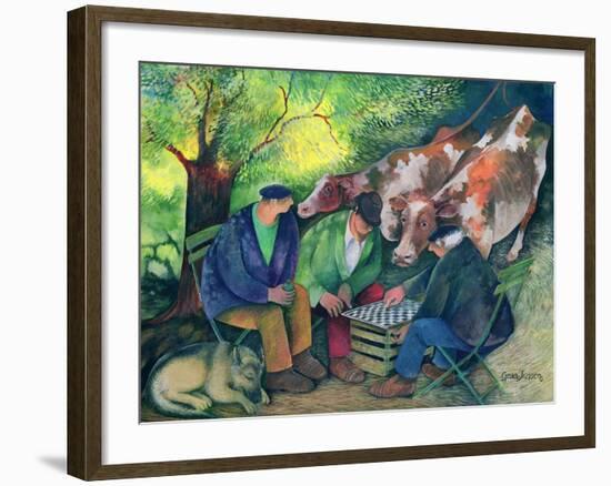 Cow Dealers-Lisa Graa Jensen-Framed Giclee Print