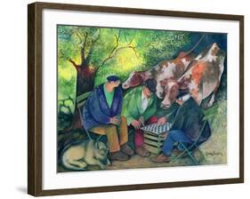 Cow Dealers-Lisa Graa Jensen-Framed Giclee Print