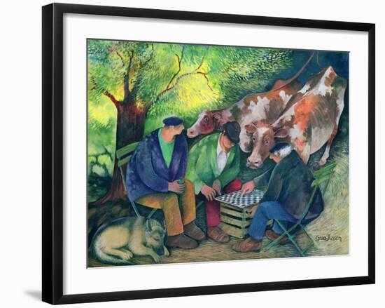 Cow Dealers-Lisa Graa Jensen-Framed Giclee Print