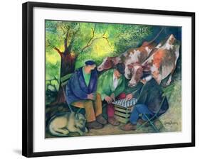 Cow Dealers-Lisa Graa Jensen-Framed Giclee Print