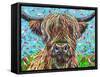 Cow From Another Planet II-Carolee Vitaletti-Framed Stretched Canvas