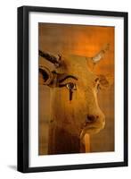 Cow Head Sculpture, Kv35; Amenhotep Ii, 2009 (Photo)-Kenneth Garrett-Framed Giclee Print