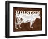 Cow - Holstein-The Saturday Evening Post-Framed Giclee Print