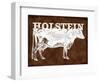 Cow - Holstein-The Saturday Evening Post-Framed Giclee Print