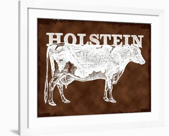 Cow - Holstein-The Saturday Evening Post-Framed Giclee Print