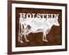 Cow - Holstein-The Saturday Evening Post-Framed Giclee Print