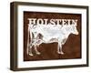 Cow - Holstein-The Saturday Evening Post-Framed Giclee Print