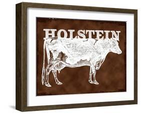 Cow - Holstein-The Saturday Evening Post-Framed Giclee Print