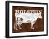 Cow - Holstein-The Saturday Evening Post-Framed Giclee Print