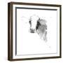 Cow II Dark Square-Avery Tillmon-Framed Art Print