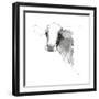 Cow II Dark Square-Avery Tillmon-Framed Art Print