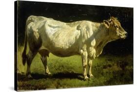 Cow in a Landscape-Friedrich Johann Voltz-Stretched Canvas