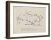 Cow in Armchair Toasting Bread On Open Fire From a Collection Of Poems and Songs by Edward Lear-Edward Lear-Framed Giclee Print