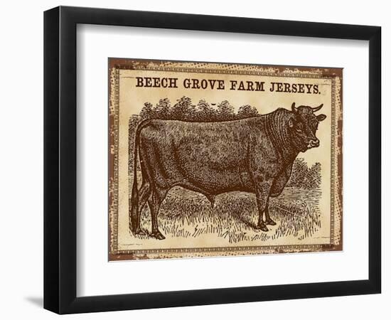 Cow - Jerseys 2-The Saturday Evening Post-Framed Premium Giclee Print