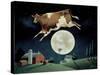 Cow Jumps over the Moon-Lowell Herrero-Stretched Canvas