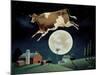 Cow Jumps over the Moon-Lowell Herrero-Mounted Art Print