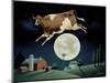 Cow Jumps over the Moon-Lowell Herrero-Mounted Art Print