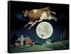 Cow Jumps over the Moon-Lowell Herrero-Framed Stretched Canvas