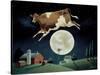 Cow Jumps over the Moon-Lowell Herrero-Stretched Canvas