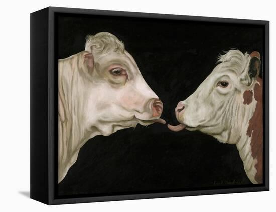 Cow Lick-Leah Saulnier-Framed Stretched Canvas