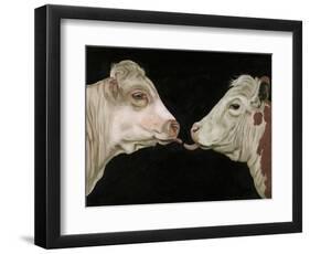 Cow Lick-Leah Saulnier-Framed Giclee Print