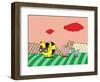 Cow Mare Colt-Miguel Balbás-Framed Giclee Print