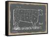 Cow on Burlap-Gwendolyn Babbitt-Framed Stretched Canvas