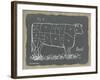 Cow on Burlap-Gwendolyn Babbitt-Framed Art Print