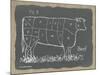 Cow on Burlap-Gwendolyn Babbitt-Mounted Art Print